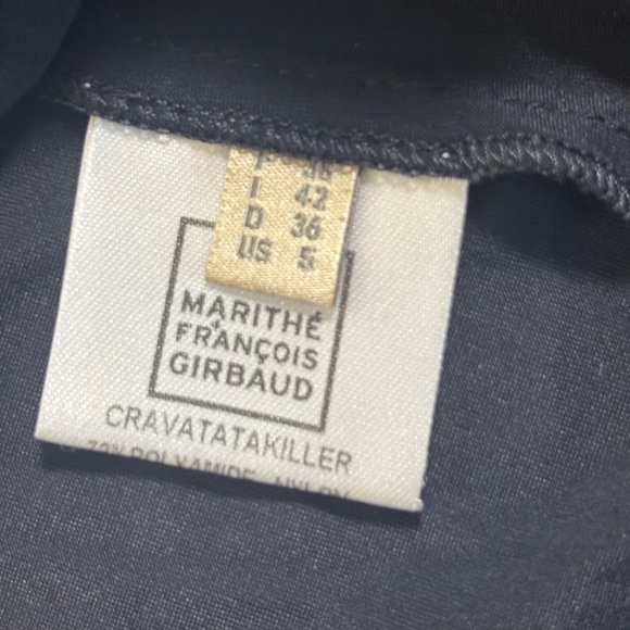 Marithe Francois Girbaud Womens Button Down Top Size Small Black Y2k - Picture 5 of 7